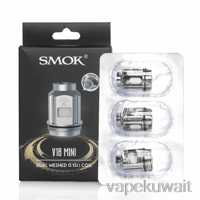 سموك Tfv18 لفائف بديلة صغيرة 0.15ohm مزدوج Tfv18 لفائف شبكية صغيرة Vape الكويت